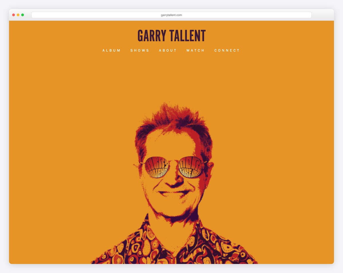 garry tallent musician website