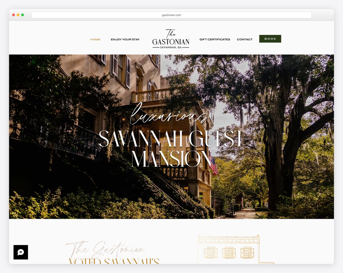 the gastonian savannah bed and breakfast website