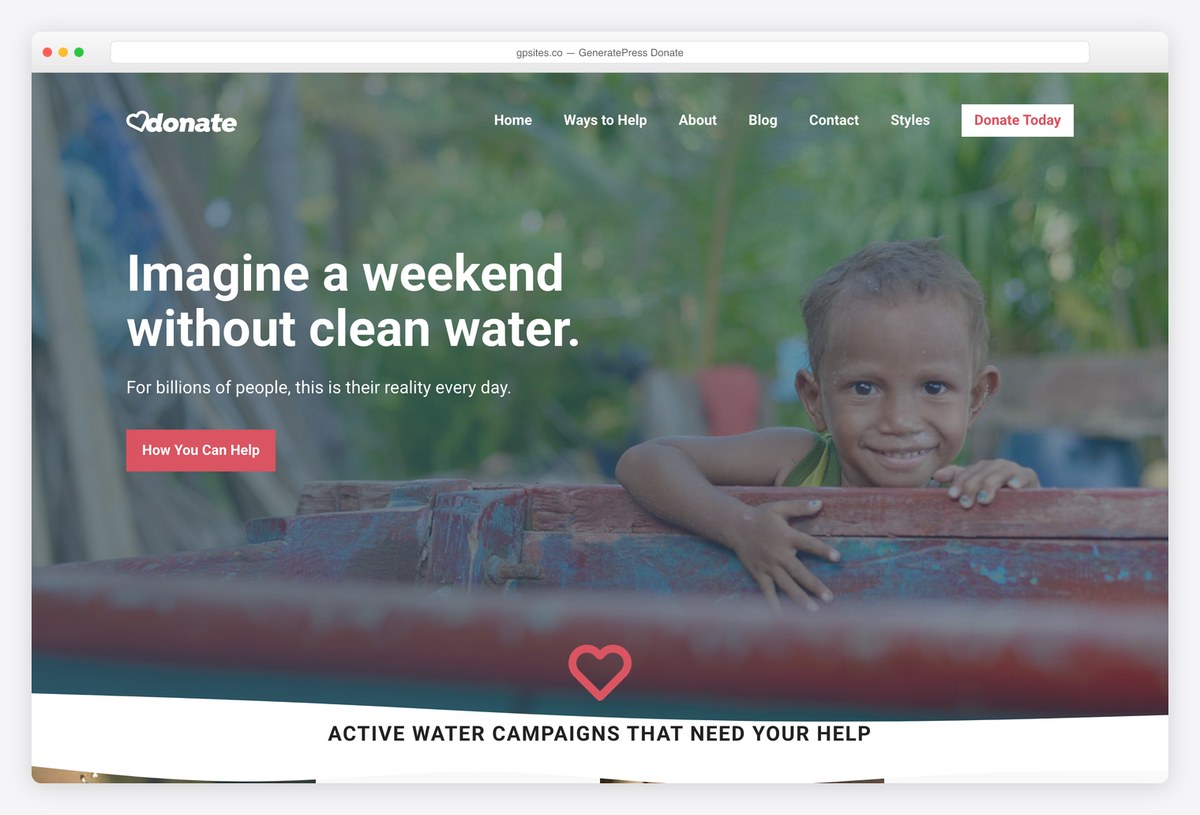 GeneratePress preview