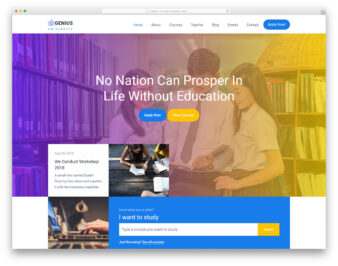 Genius website template