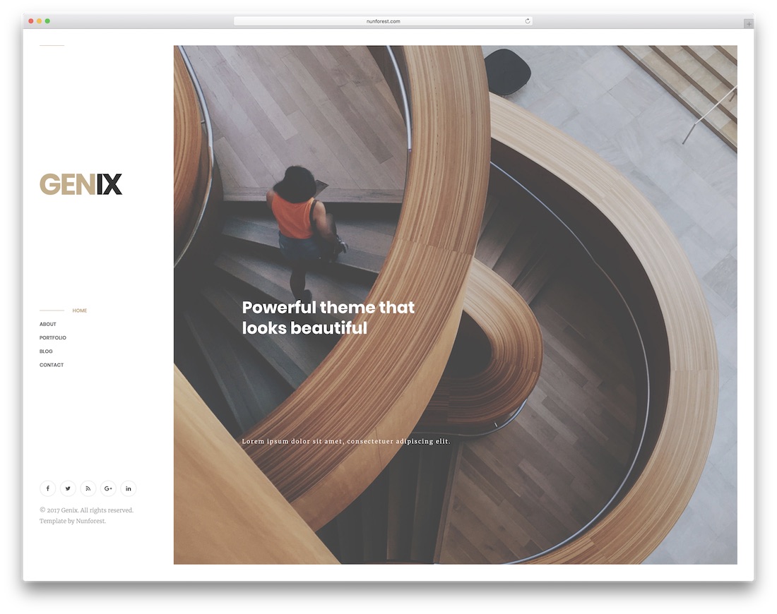 genix simple bootstrap template