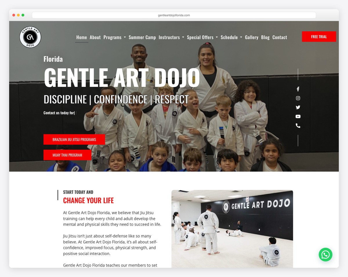 gentle art dojo florida website