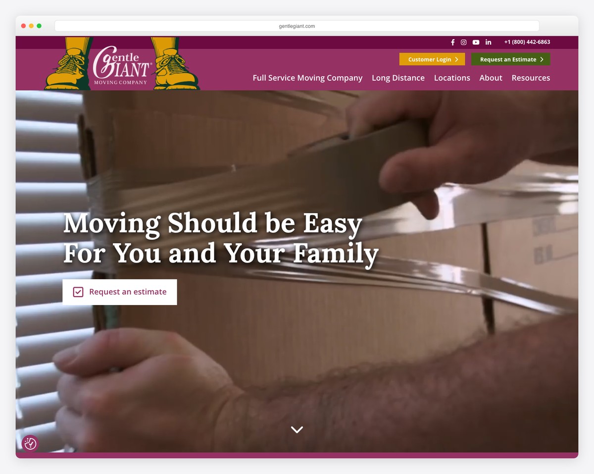gentle giant moving company website