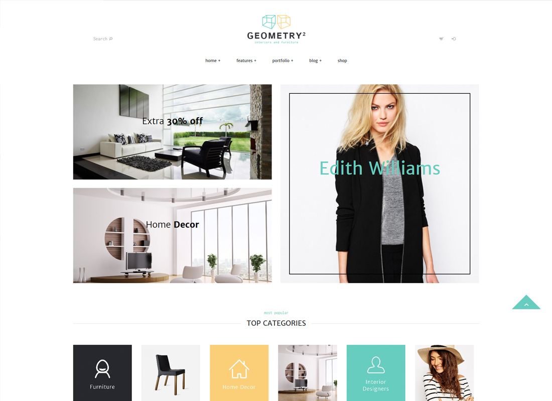 Geometry - Interior Design & Furniture Shop WordPress Theme