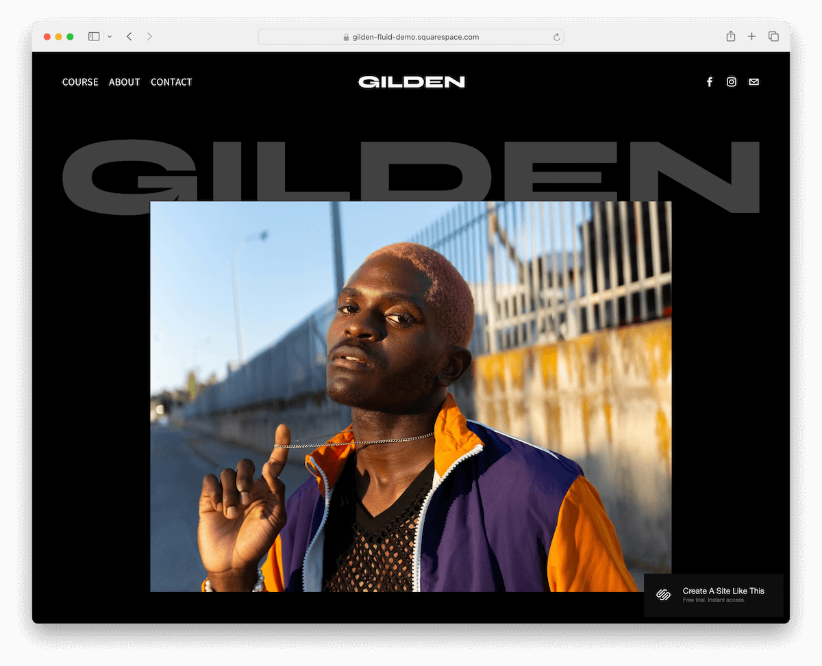 gilden - creative personal website template with course functionality
