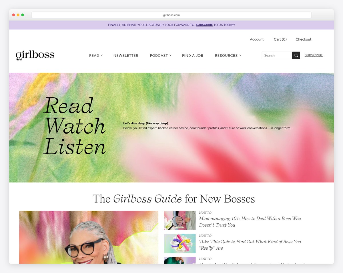 girlboss blog example