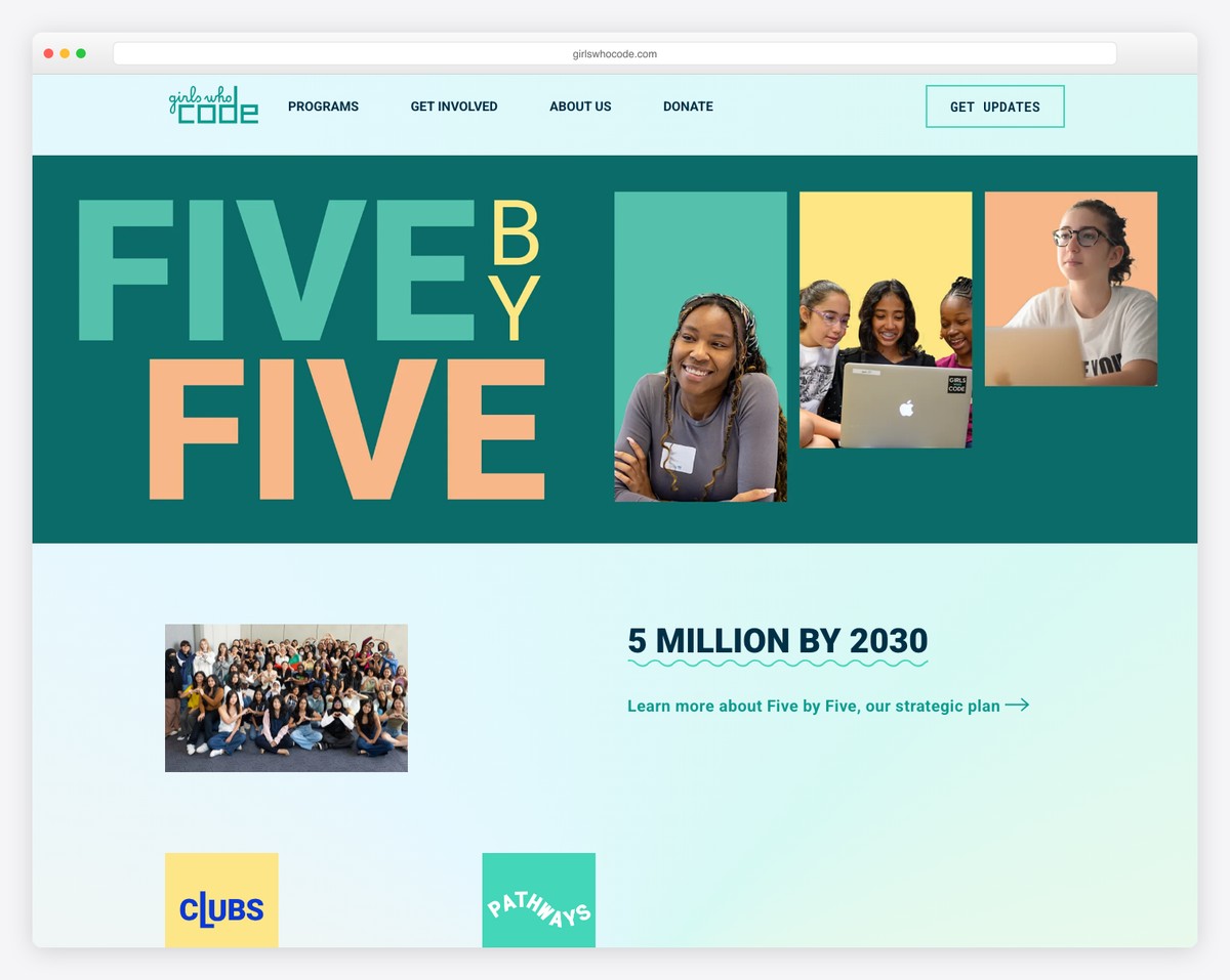 girls who code nonprofit website