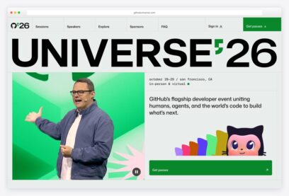 GitHub Universe conference website