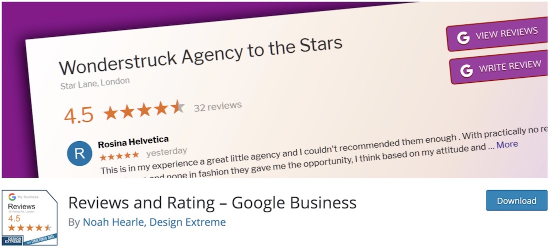 google business reviews rating
