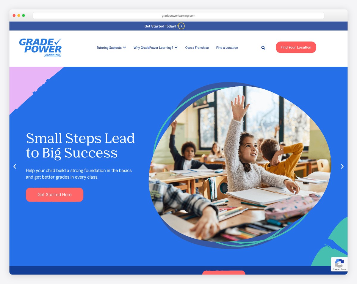 gradepower learning website