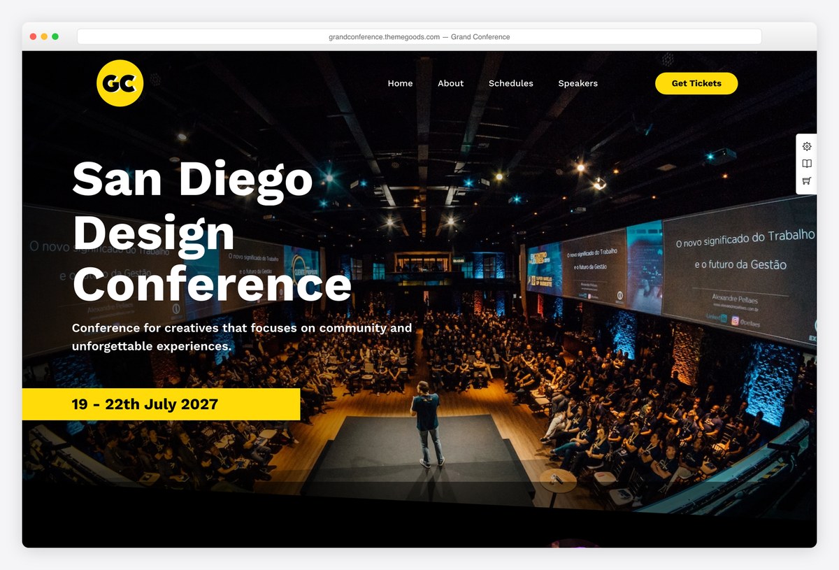 Grand Conference design conference demo