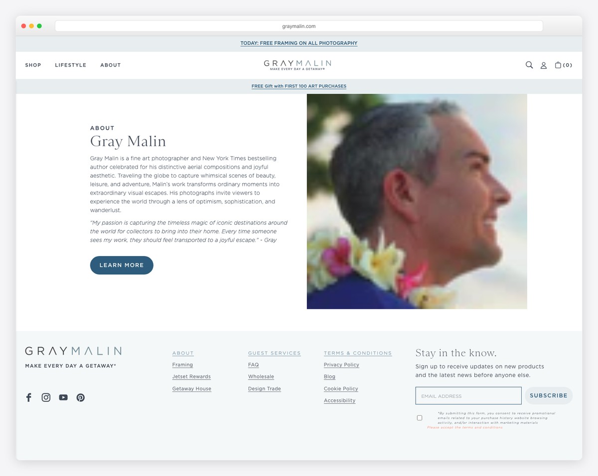 gray malin website example
