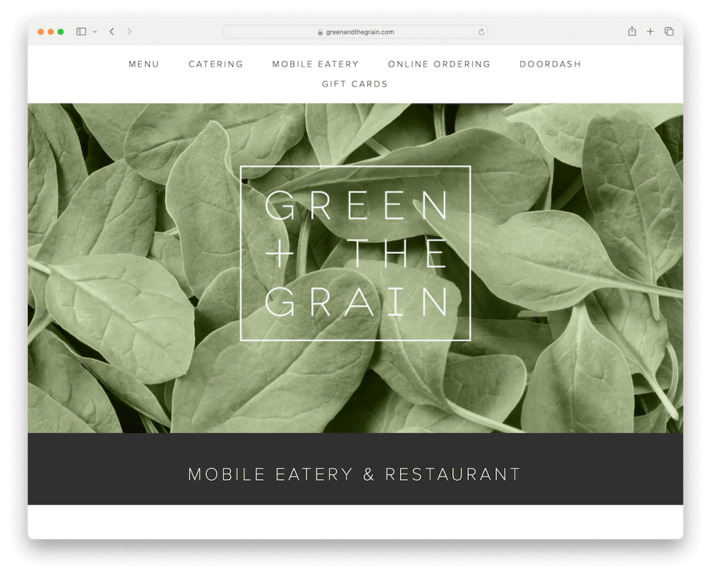 green and the grain