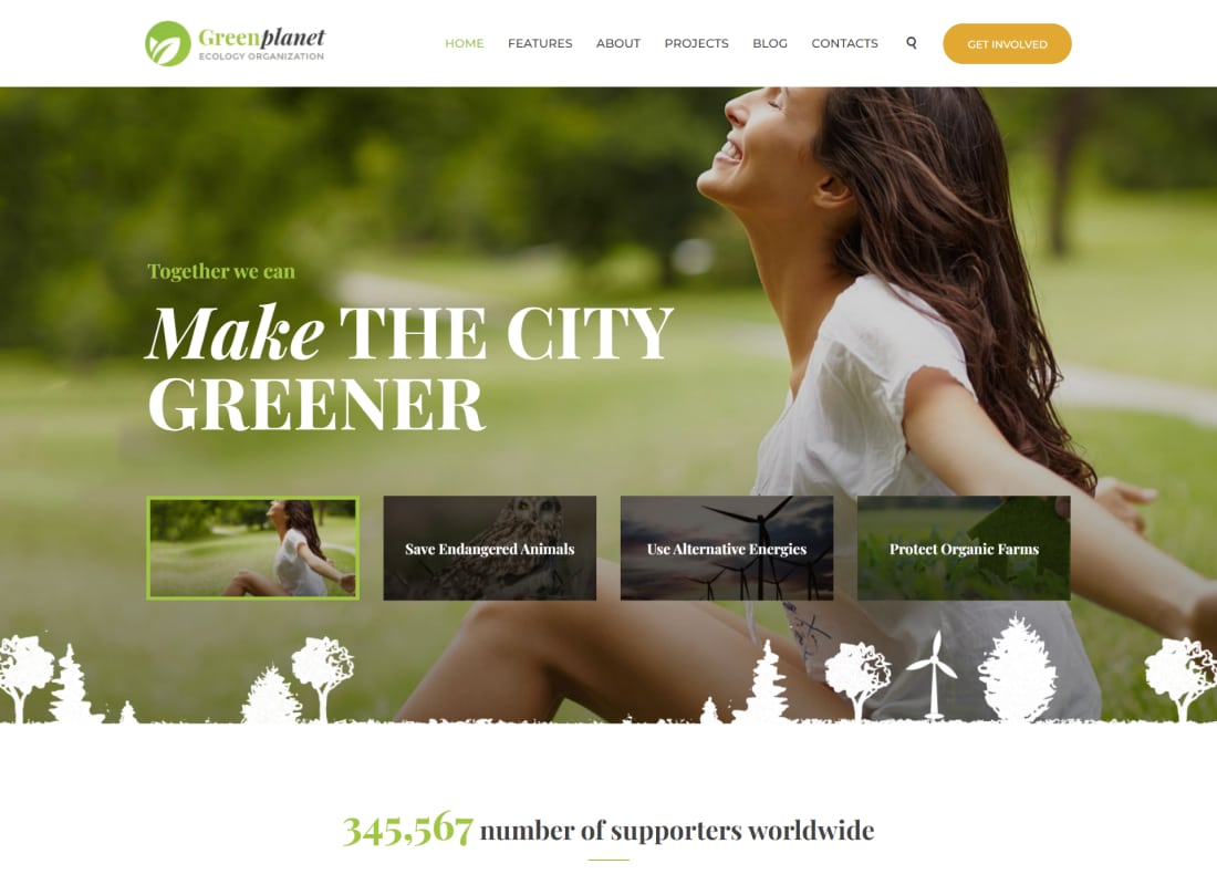 Green Planet | Environmental Non-Profit Organization WordPress Theme
