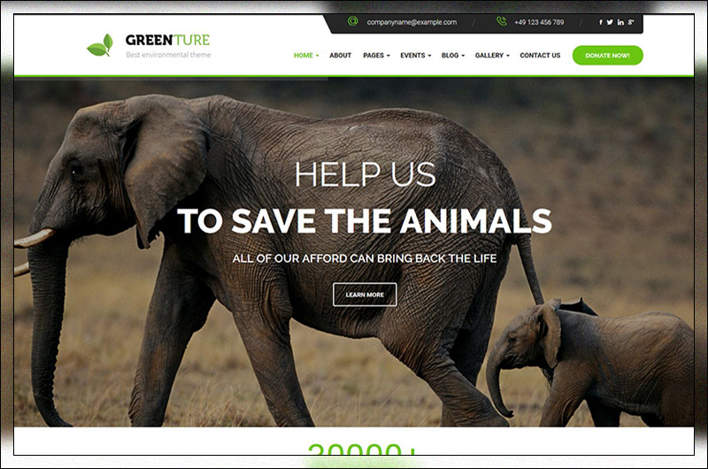 Greenture - Environment / Non-Profit WordPress Theme