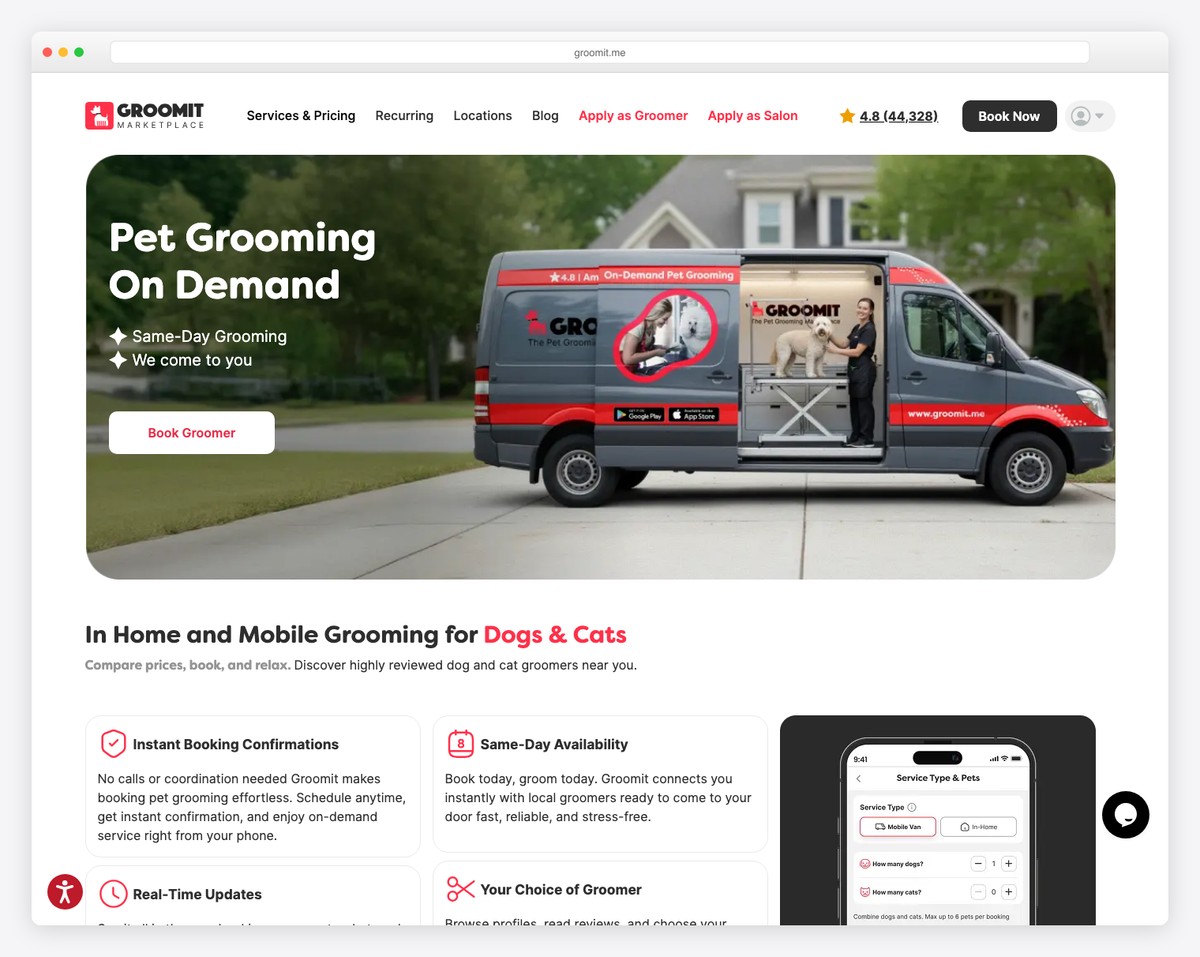 groomit on-demand grooming marketplace