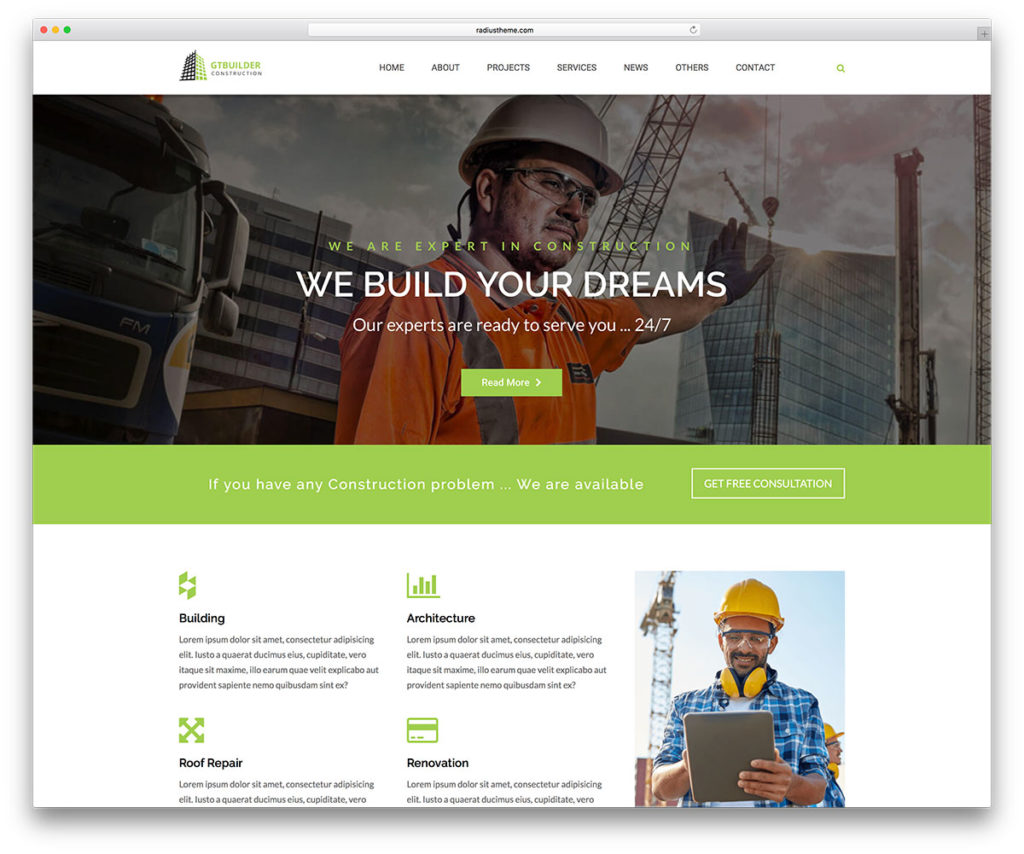 43 Best Construction Company WordPress Themes 2021 Colorlib