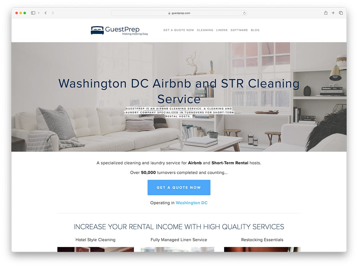guestprep - airbnb cleaning service provider