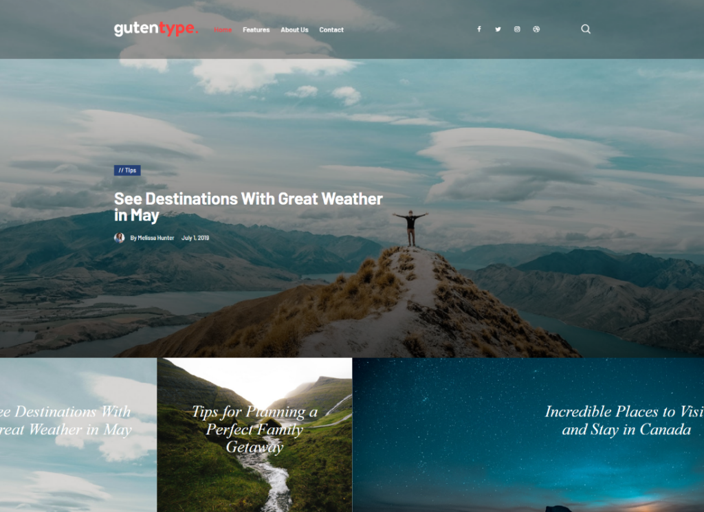 Gutentype | 100% Gutenberg WordPress Theme for Modern Blog + Elementor