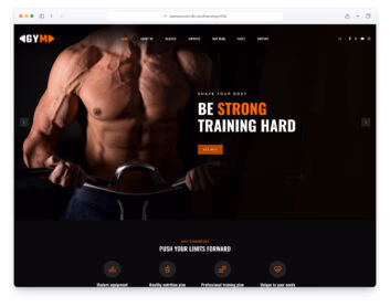 Gymlife website template