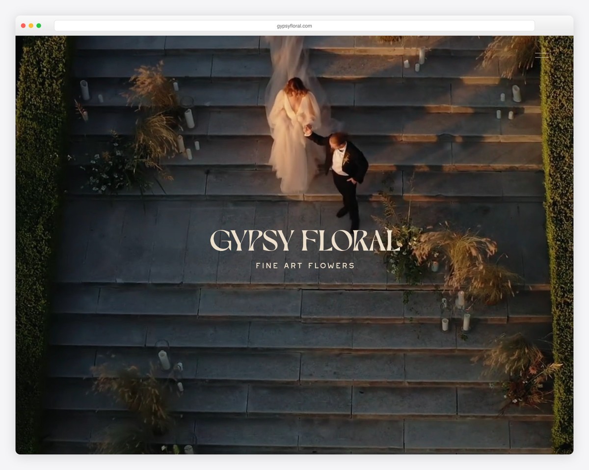 gypsy floral website example