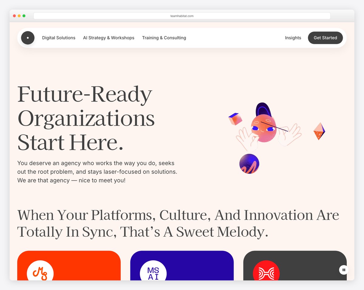 habitat clean website example