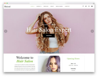 hairsal free template