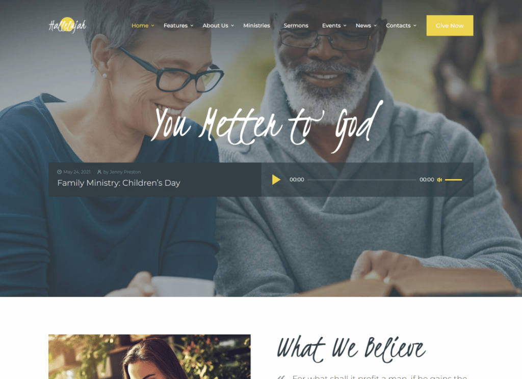 Hallelujah - Church & Religion Elementor WordPress Theme