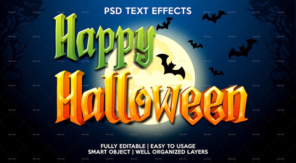halloween text effects