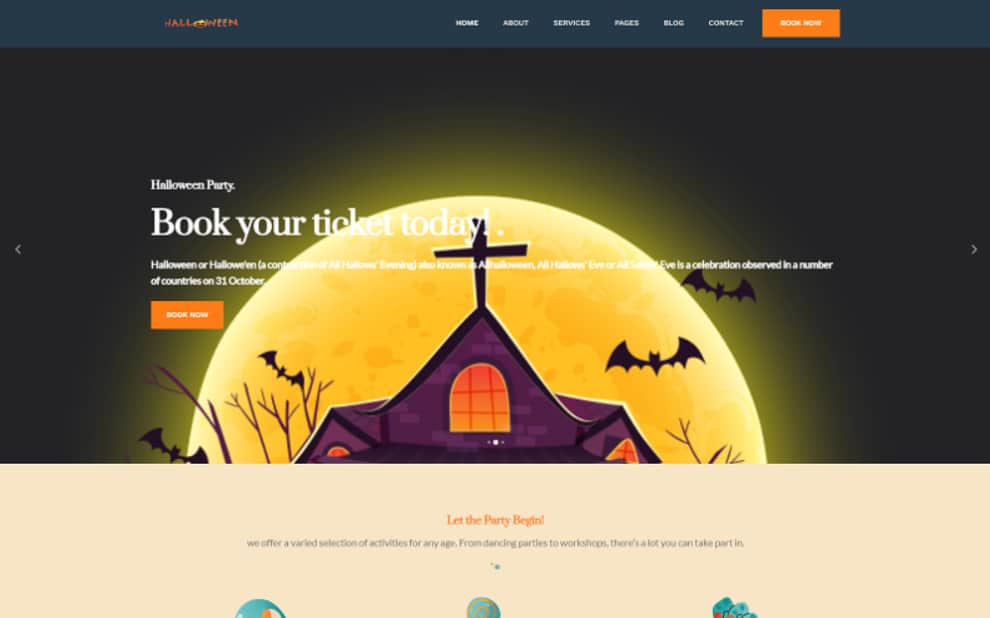 Treat Yourself With 10 Halloween Website Templates to Make This Night Spookier! 7