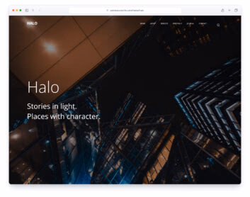 Halo website template
