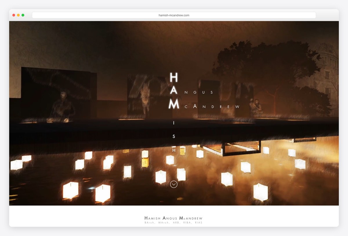 Hamish Angus McAndrew architecture portfolio website