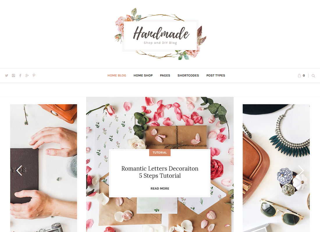 Handmade Shop | Handicraft Blog & Creative Shop WordPress Theme