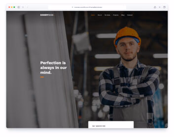 Handyman website template
