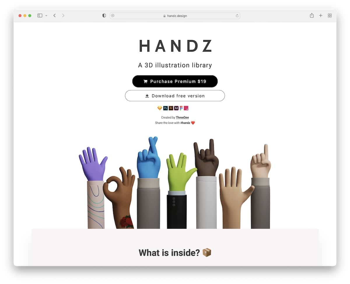 handz carrd website