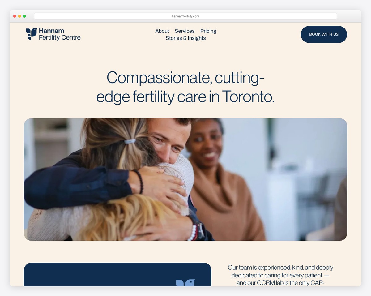 hannam fertility centre website example