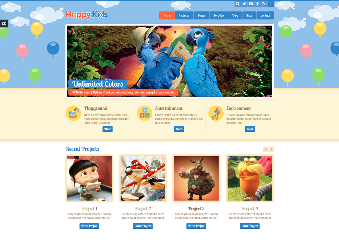 Happy Kids | Children WordPress Theme