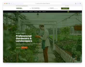 Hardenero website template