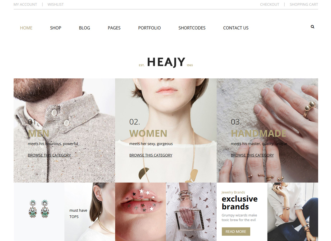 Heajy | Handmade Fashion WordPress Theme