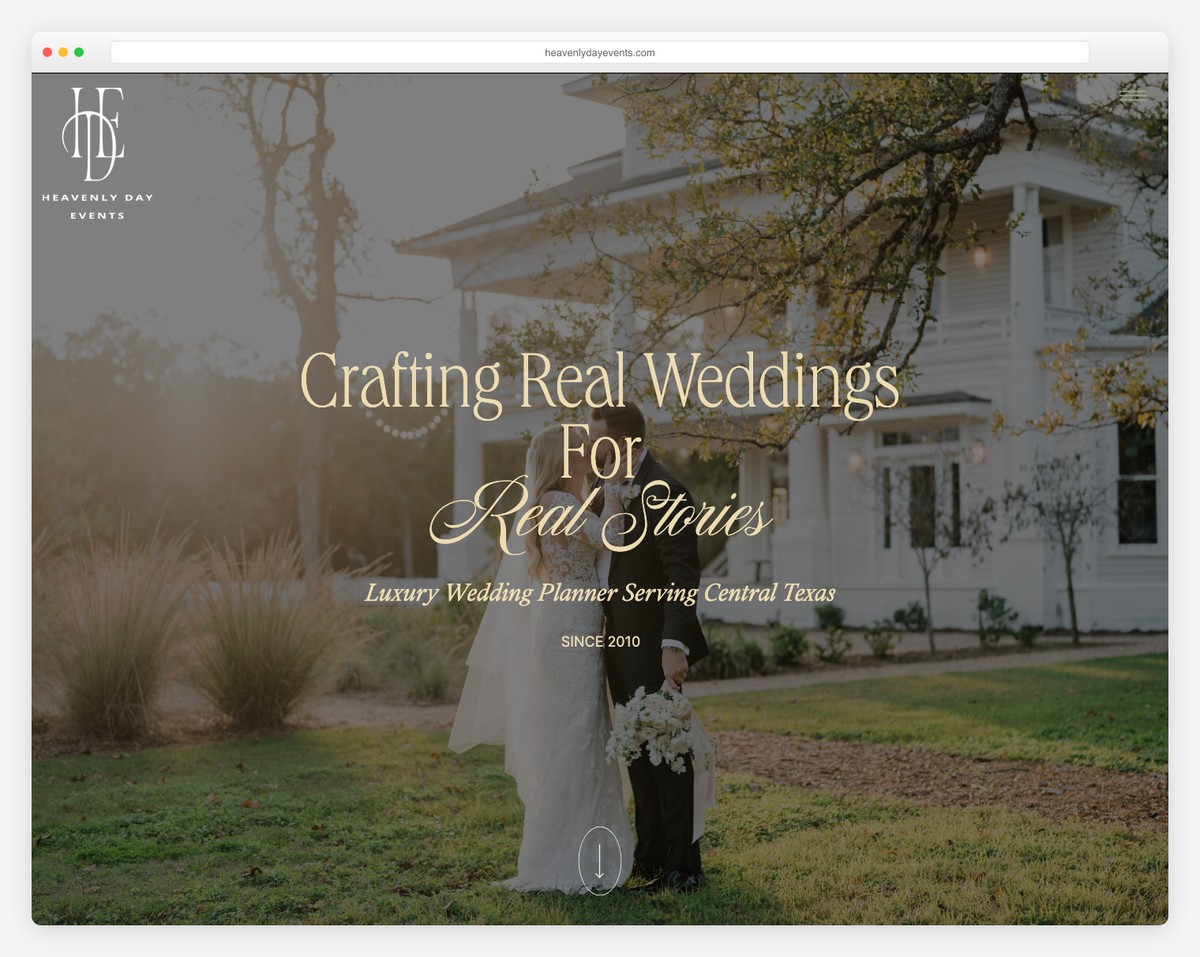heavenly day events website example