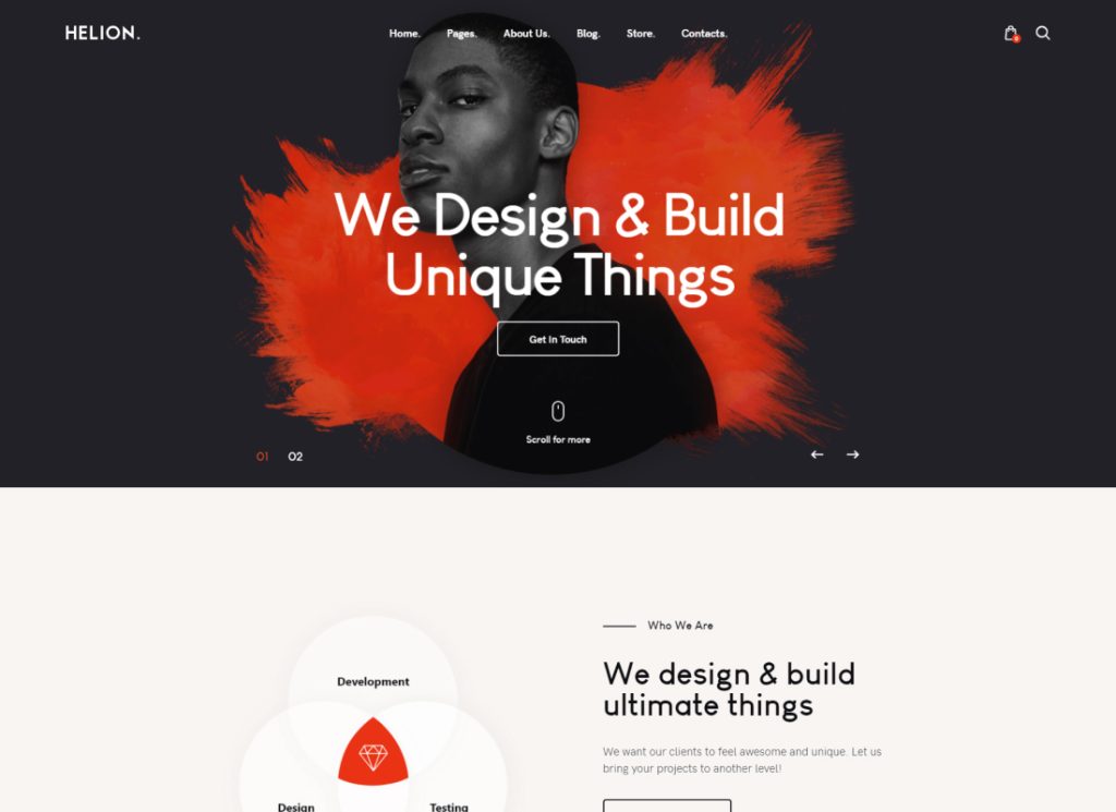 Helion - Portfolio WordPress Theme
