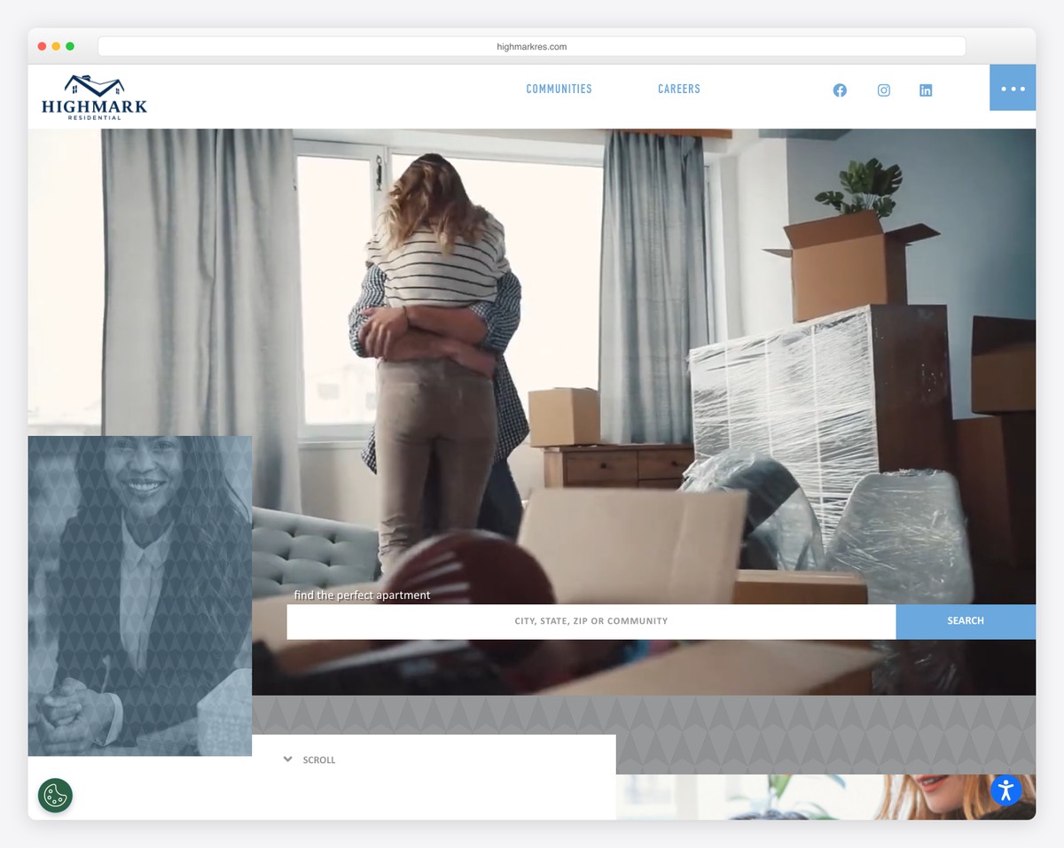 highmark residential website example