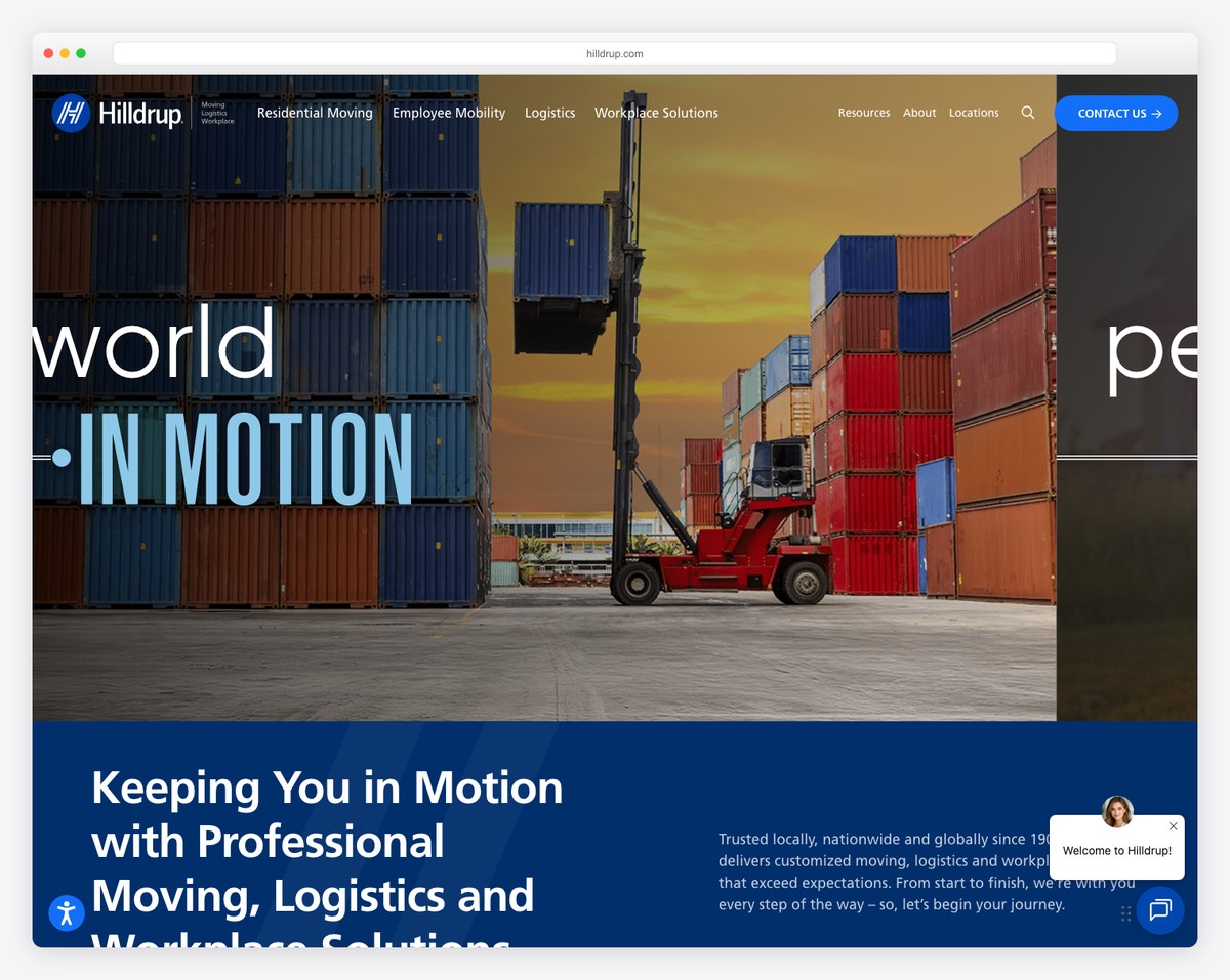 hilldrup corporate moving website