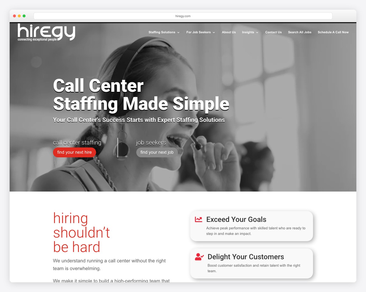 hiregy recruitment website