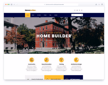 Homebuilder website template