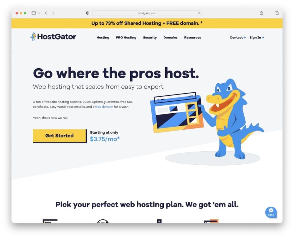 hostgator monthly web hosting plans
