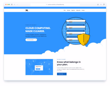 Hosting website template