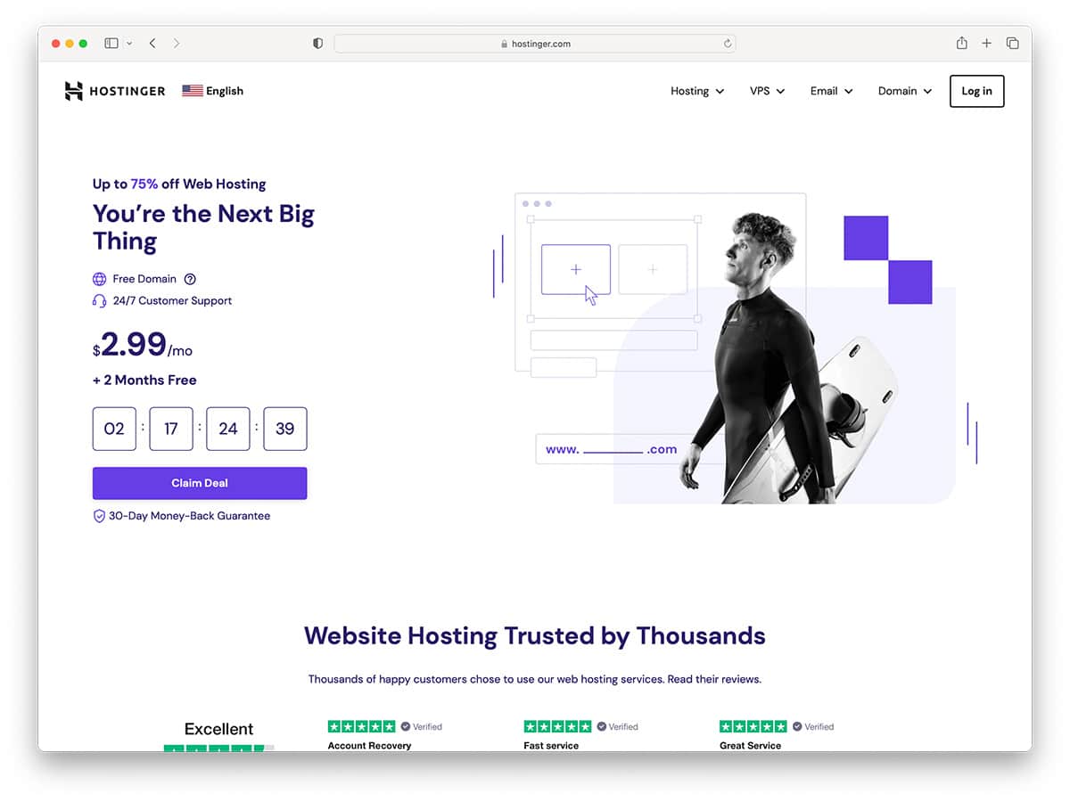 Hostinger - best WooCommerce hosting