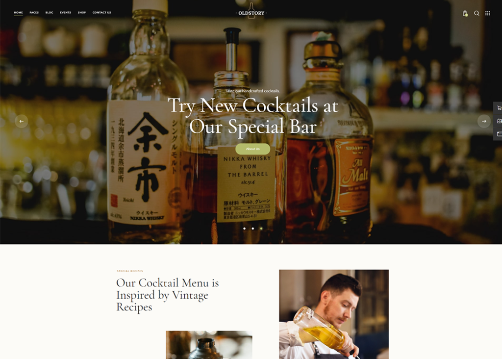 OldStory | Whisky Bar | Pub | Restaurant WordPress Theme