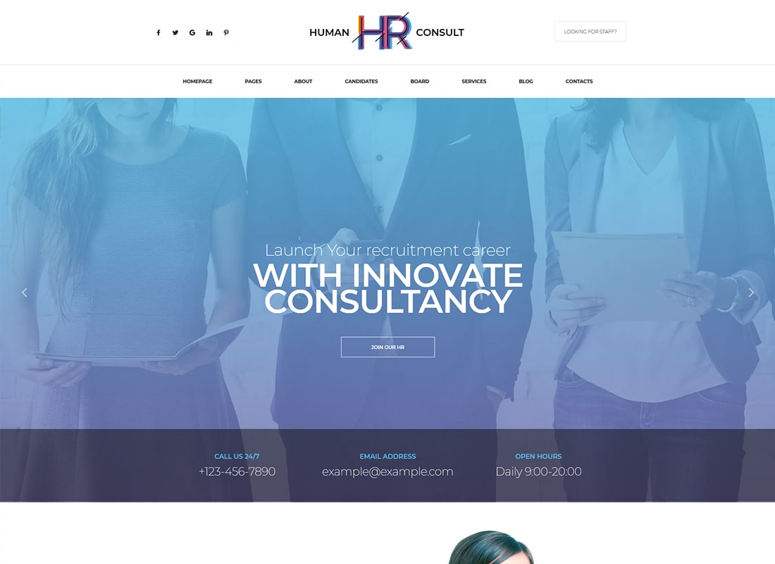 HR Human Consult - Human Resources & Recruiting WordPress Theme